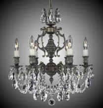 American Brass & Crystal CH9522-A-01G-PI - Six Light Chandelier
